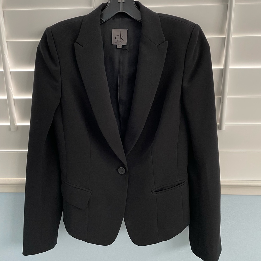 Ck Calvin Klein black blazer size 2